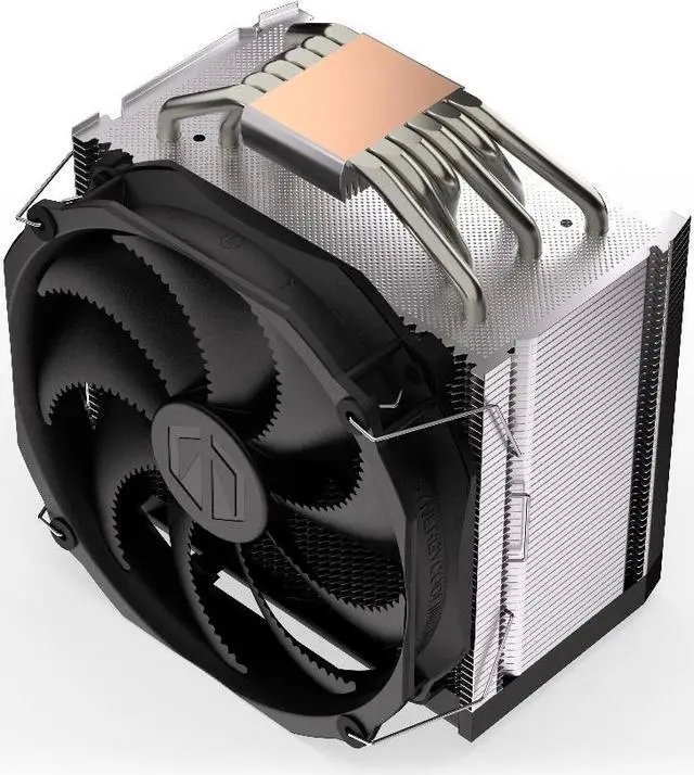 Alt view image 7 of 9 - ENDORFY Fortis 5, high performance CPU cooler, 140 mm PWM Fluctus fan, compatible with AM5, AM4, LGA1700, LGA1200, LGA1150 etc., TDP 220W, EY3A008
