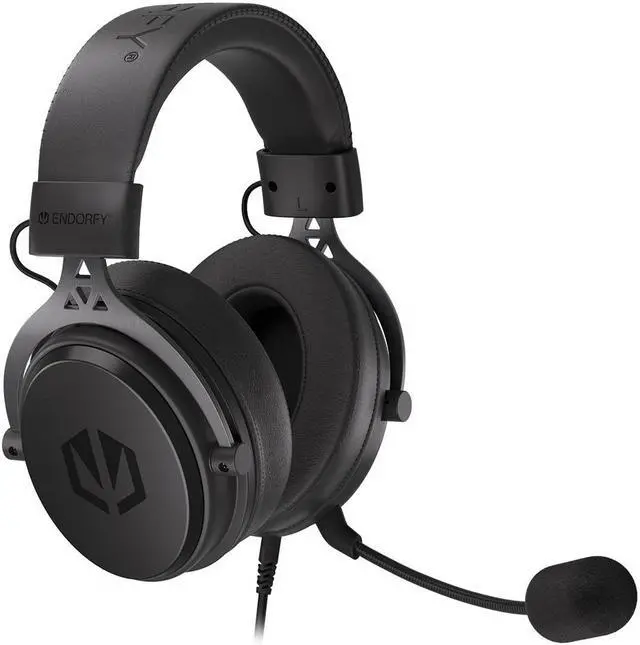 Main image of ENDORFY VIRO, pc gaming headset, headphones with microphone, precise sound with 53 mm driver, detachable microphone, aluminium frame, soft memory foam earpads, EY1A002