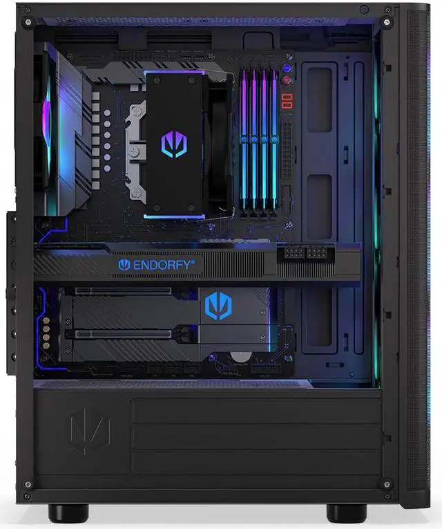 Alt view image 3 of 10 - ENDORFY Ventum 200 ARGB, ATX PC case, computer case, 4x120mm ARGB PWM fans included, matx case, radiator up to 360mm, Tempered glass side, top and front mesh, EY2A014