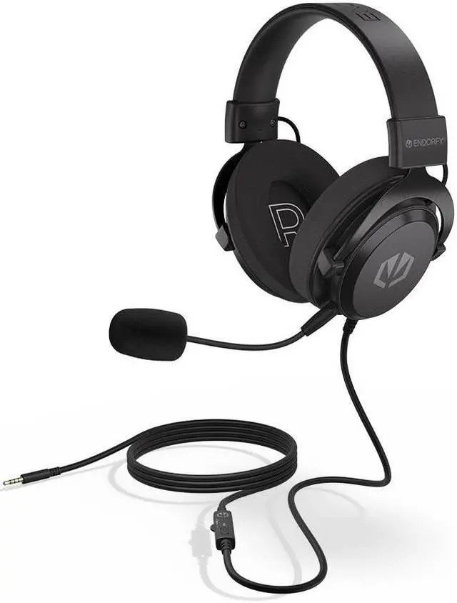 Alt view image 7 of 8 - ENDORFY Viro Infra, over-ear, PC gaming headset with detachable microphone, 50 mm driver, gaming headphones with mic, Soft breathable fabric earpads, EY1A003