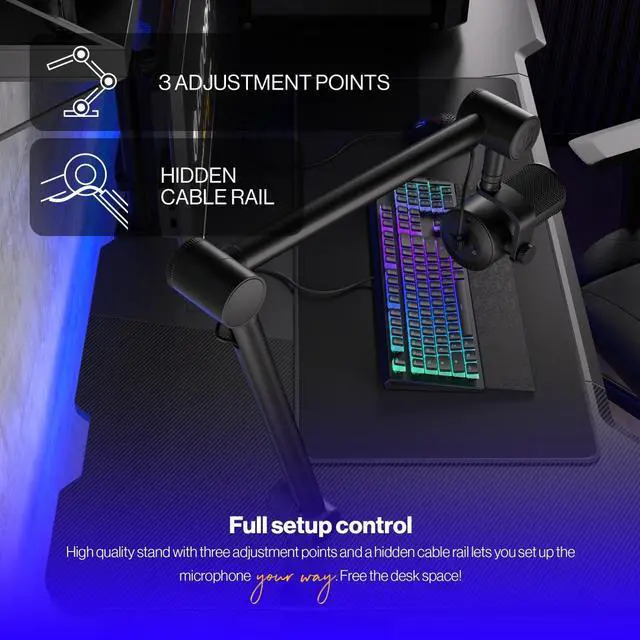 Alt view image 3 of 9 - ENDORFY Solum Studio, USB Microphone for PC, streaming, podcast, Studio quality, high-resolution recording, Tap-to-mute with ring LED indicato, USB Plug & Play, Cardioid pattern, EY1B009