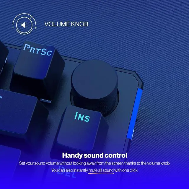 Alt view image 7 of 8 - ENDORFY Thock 75% Wireless Red, wireless gaming mechanical keyboard, USB Type C/Bluetooth/2.4Ghz, Hot-swappable switches, PBT keycaps, RGB Backlit, Kailh Box Red, 82 keys, EY5A073