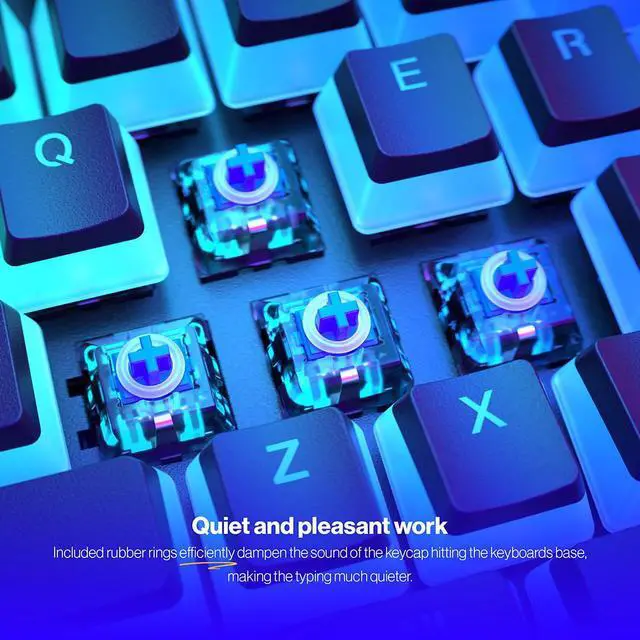 Alt view image 4 of 6 - ENDORFY PBT Pudding Keycaps, US ANSI layout, Double Injection Technology, Broad keyboard compatibility, Silencing rubber Orings included, EY0E002