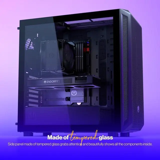 Alt view image 2 of 9 - ENDORFY Arx 700 Air, ATX PC case, computer case, 5x140mm PWM fans included, matx case, radiator up to 360mm, Maximum airflow, top and front mesh, EY2A012