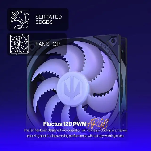 Alt view image 4 of 8 - ENDORFY Fera 5 ARGB, high performance CPU cooler, 120 mm ARGB PWM Fluctus fan, compatible with AM5, AM4, LGA1700, LGA1200, LGA1150 etc., TDP 220W, EY3A007