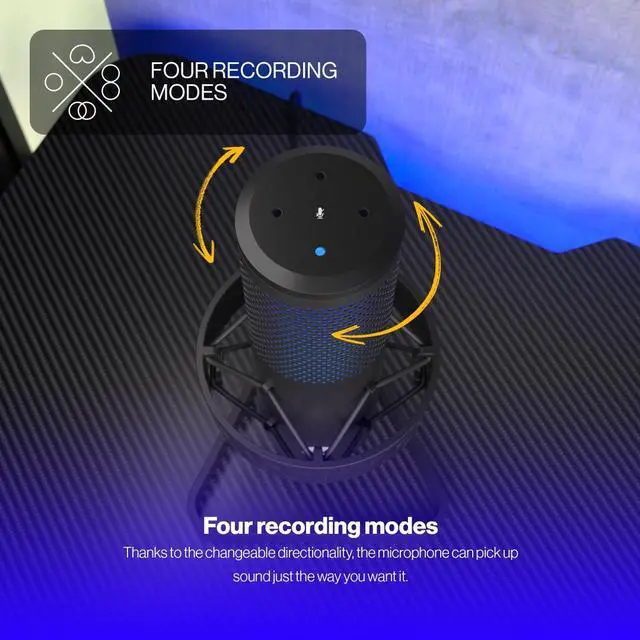 Alt view image 2 of 9 - ENDORFY AXIS Streaming, USB Plug&Play Microphone for PC, Dynamic RGB effect, Headphone jack, Tap-to-mute with LED indicator, Gain control, Multiple polar pattern options, EY1B006