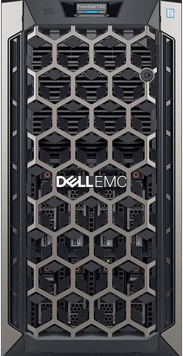 Alt view image 2 of 4 - Dell PowerEdge T340 Tower Server Bundle with 16GB USB Flash Drive, 4 Bay, Intel Xeon E-2124 Quad-Core 3.3GHz 8MB, 64GB DDR4 RAM, 32TB (4 x 8TB) HDD, PERC S140 RAID, Single PSU