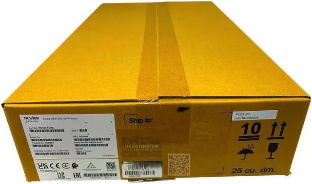 Main image of The HPE Aruba 6000 24G 4SFP Switch (R8N88A) is a compact, high-performance network switch with 24 Gigabit Ethernet ports and 4 SFP ports, offering robust connectivity and flexibility for networking ne