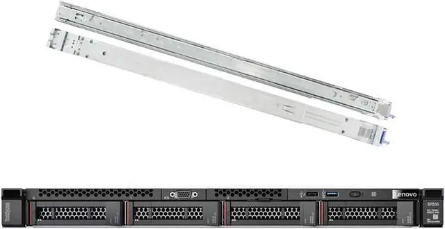 Alt view image 2 of 3 - Lenovo ThinkSystem SR530 Rack Server Bundle with Rail Kit, 2 x Intel Xeon Silver 4110 8-Core 2.10GHz, 16GB DDR4, 8TB HDD, RAID