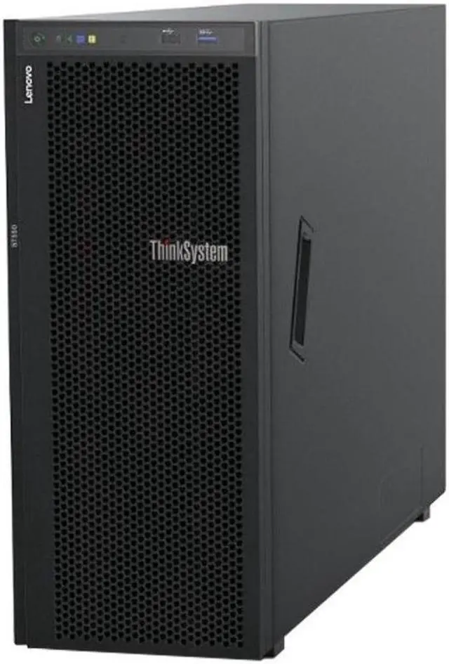 Alt view image 2 of 3 - Lenovo ThinkSystem ST550 Tower Server, 2 x Intel Xeon Silver 4210, 64GB DDR4, 1TB SSD, 12TB HDD, RAID, Matrox G200 Graphics