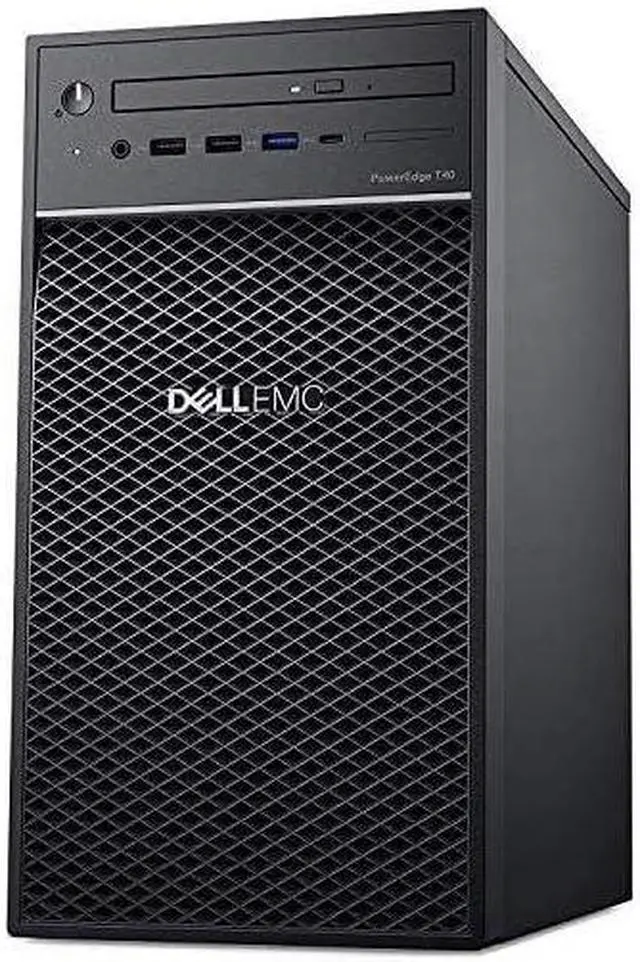 Main image of Dell PowerEdge T40 Tower Server - Intel Xeon E-2224G Quad-Core Processor up to 4.7 GHz, 32GB DDR4 Memory, 2TB (RAID 1) SATA Hard Drive, Intel UHD Graphics P630, DVD Burner, No Operating System