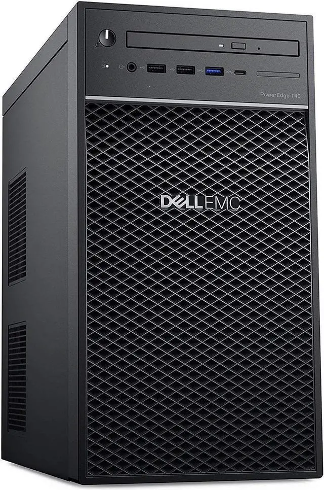 Alt view image 2 of 2 - Dell PowerEdge T40 Tower Server - Intel Xeon E-2224G Quad-Core Processor up to 4.7 GHz, 32GB DDR4 Memory, 2TB (RAID 1) SATA Hard Drive, Intel UHD Graphics P630, DVD Burner, No Operating System
