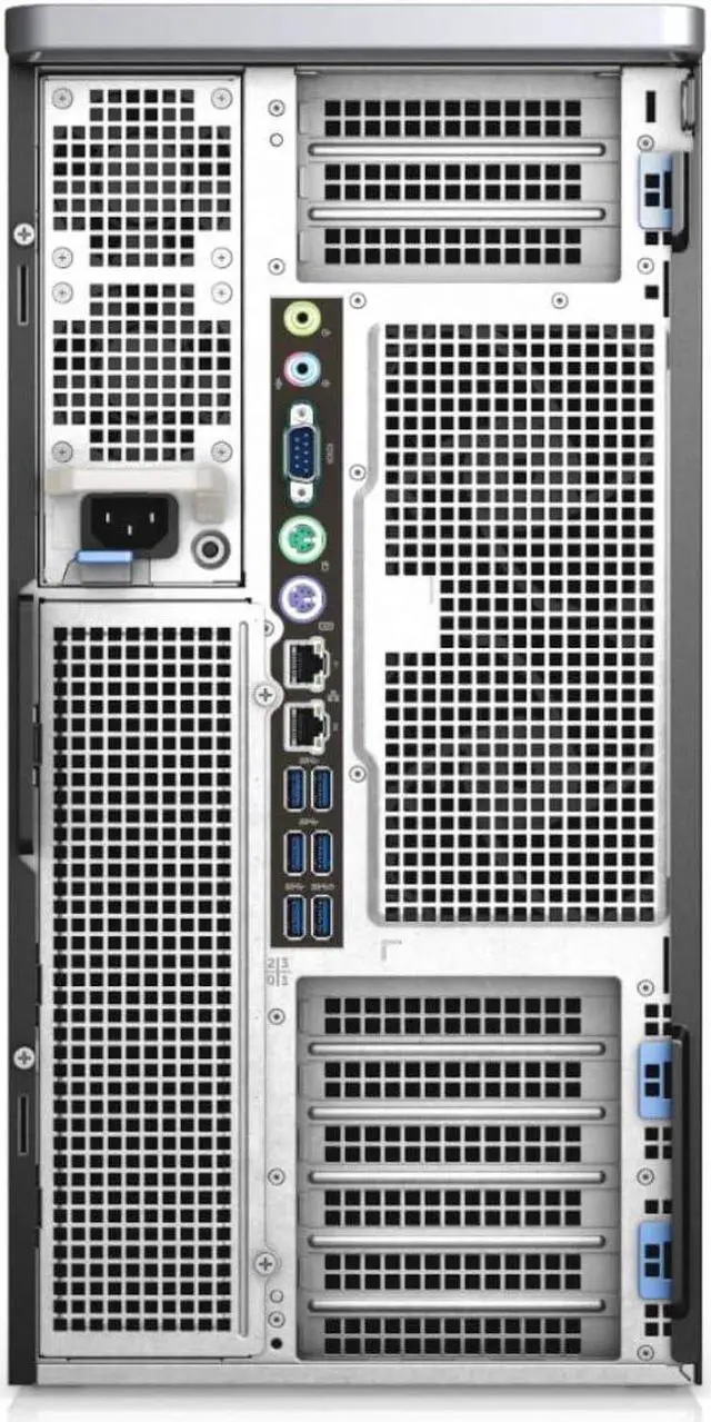 Alt view image 2 of 7 - "Dell Precision 7920 Tower Workstation, VR CG AI 4K Editing Rendering, 2X Intel Xeon Gold 6130 up to 3.7GHz (32-Cores), 192GB DDR4, 2X 1TB SSD + 2X 4TB HDD, Quadro P1000 4GB, Windows 10 Pro 
"