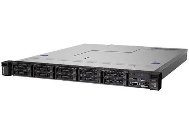 Alt view image 2 of 3 - Lenovo ThinkSystem SR250 Rack Server Bundle with Rail Kit, Windows Server 2019, Intel Xeon E-2136 6-Core 3.3GHz, 128GB DDR4, 8TB SSD, RAID