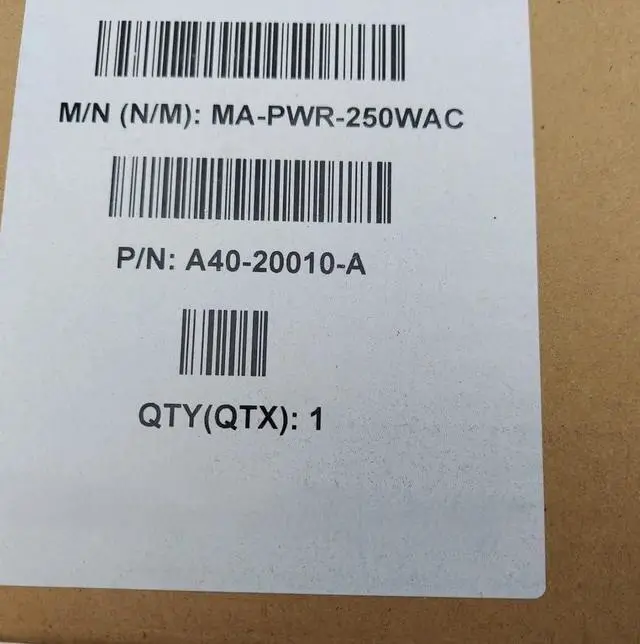 Alt view image 3 of 3 - MA-PWR-250WAC 250W AC Power Supply for Meraki Network Switch, Internal Power Supply Module, New Sealed