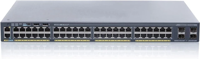 Alt view image 4 of 4 - Catalyst 2960X WS-C2960X-48FPD-L 48-Port Gigabit PoE+ Managed Switch 740W PoE Budget 4x SFP/SFP+ 1U Rack Mount New Sealed