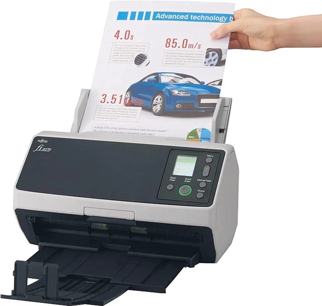 Alt view image 4 of 5 - Fujitsu Professional High Speed Large Format ADF/Manual Color Duplex Document Scanner FI8170 Up to 70 double sided- Network Enabled