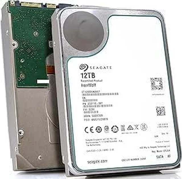 Alt view image 3 of 5 - Seagate IronWolf 12TB NAS Hard Drive 7200 RPM 256MB Cache SATA 6.0Gb/s CMR 3.5" Internal HDD for RAID Network Attached Storage ST12000VN0007