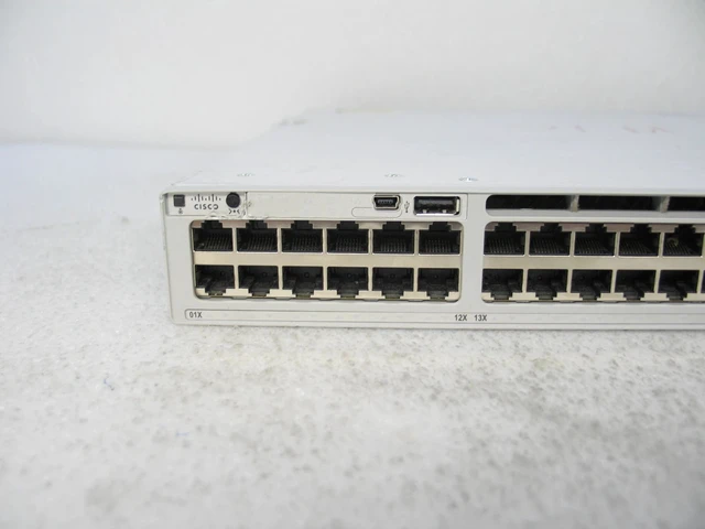 Alt view image 3 of 5 - C9300-48P-E Catalyst 9300 48-Port Gigabit PoE+ Managed Network Essentials Switch