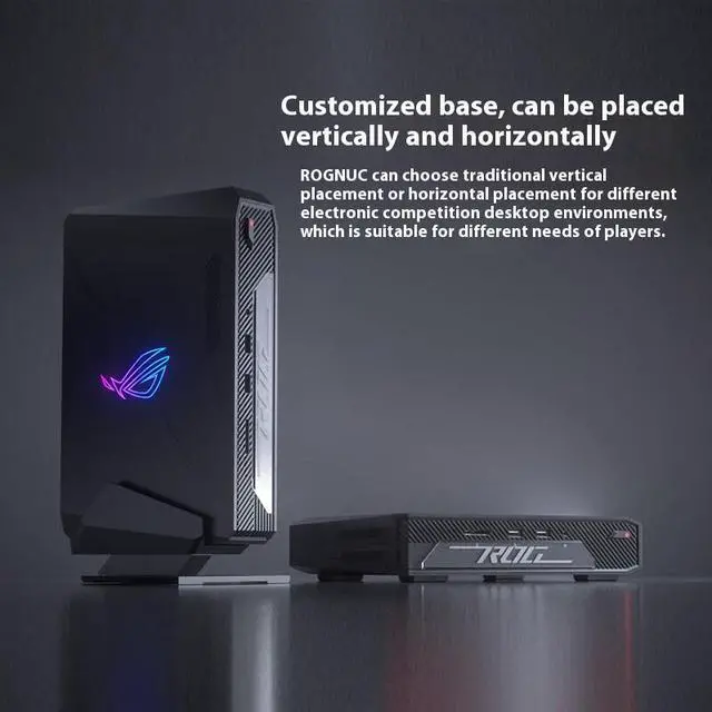 Alt view image 7 of 7 - ROG NUC 2024 Core Ultra 7 mini Mini Exclusive Display Game Console Designer AI Desktop Computer (Ultra 7 155H RTX4060 8G Indepen 16G RAM  512GB SSD)