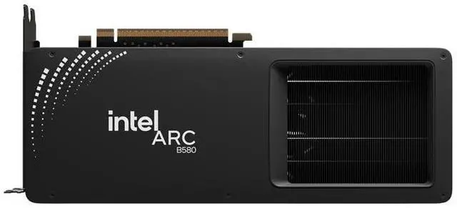 Alt view image 2 of 7 - Intel Arc B580 Limited Edition Graphics Card Black GDDR6 2670MHz Dual Fan Video Card (192-bit, PCI-Express 4.0 x8, One HDMI Three DisplayPorts, Supports 4k)