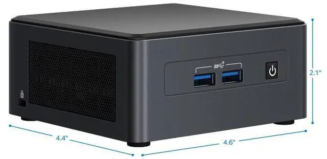Alt view image 2 of 5 - Intel NUC 11 Pro NUC11TNHi7 Tiger Canyon Home & Business Mini PC Mini Desktop 11th Gen Intel® Core i7-1165G7 Processor Upto 4.7 GHz Turbo,4 Cores,8 Threads,12 MB L3 Cache(Without RAM&SSD)
