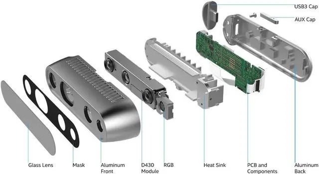 Alt view image 3 of 7 - Intel ®  RealSense   Depth Camera D435 Deep camera facial recognition modeling