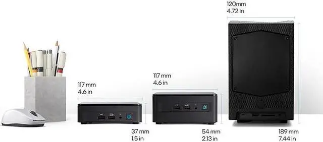 Alt view image 7 of 7 - Intel NUC 12 NUC12WSKi5 Wall Street Canyon 12th Gen. Intel Core i5-1240P,Intel Iris Xe Graphics,12 Processor Cores (4P+8E), 16 threads, 12MB Intel Smart Cache(Barebone)