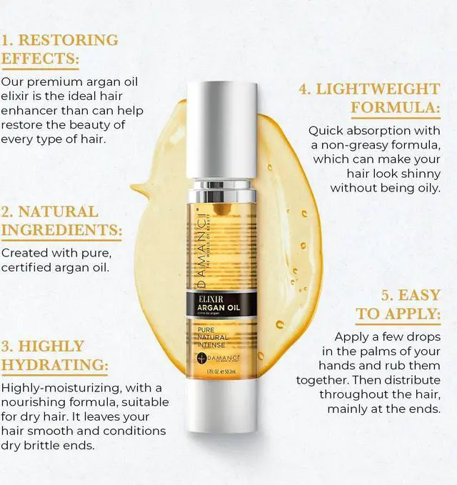 Alt view image 4 of 6 - DAMANCI Elixir Argan Oil (1.7 Oz)