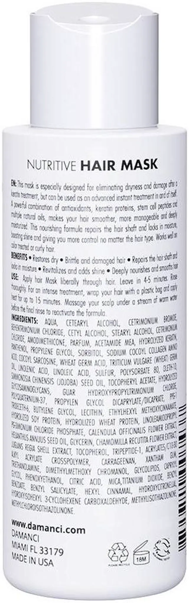 Alt view image 2 of 3 - DAMANCI Nutritive Hair Mask