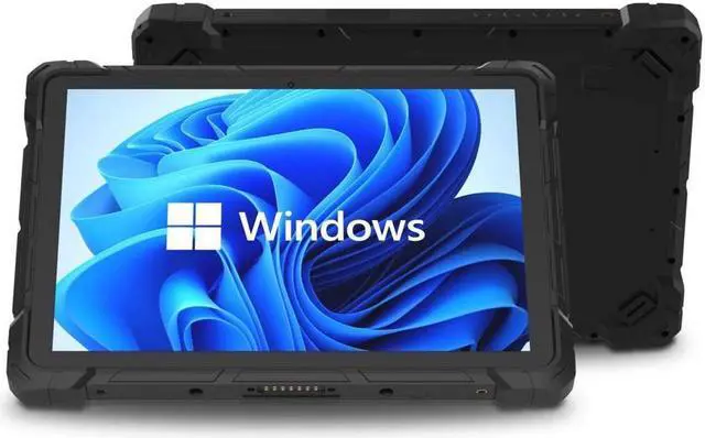 HIGOLEPC Rugged Tablet Windows 11 PRO 64-BIT PC Tablet|10.1-in Display|300 ANSI MIL-STD-810G|8000mAh Battery| Intel Celeron J4105 |8GB RAM/128GB ROM|5MP and 2MP Cameras|for Enterprise Work Field.