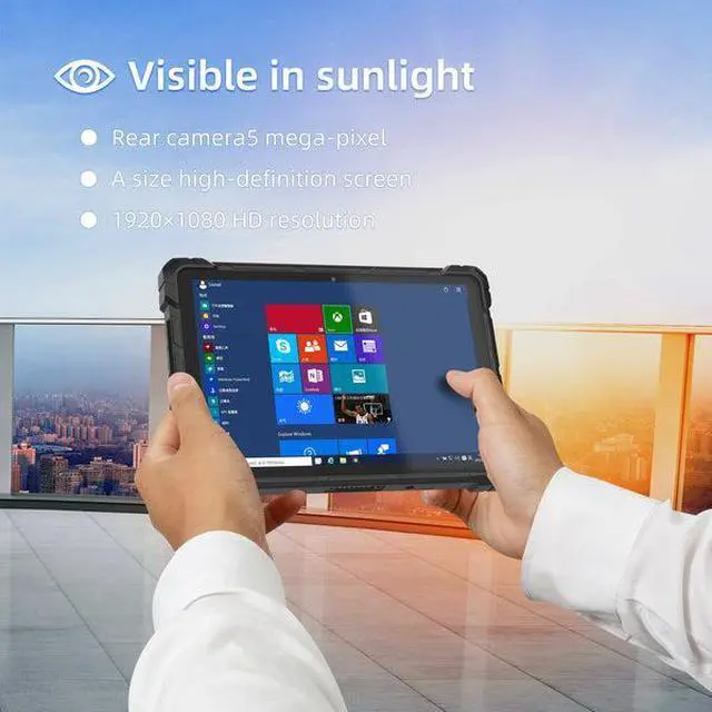 Alt view image 4 of 5 - HIGOLE F7G 10.1" Android 9.0 Rugged Tablet - 4GB RAM, 64GB ROM - IP67 Water-Resistant Design, High-Performance Industrial Tablet with Dual Cameras and Long Battery Life