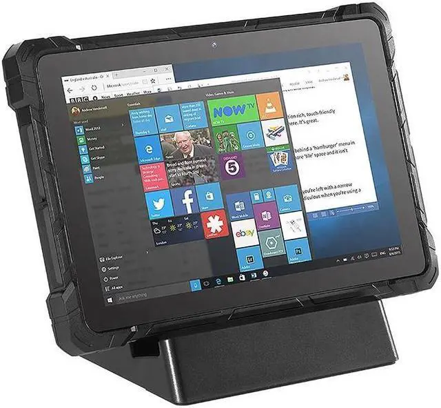 Alt view image 4 of 4 - Higole F7G 10.1" Rugged Tablet Docking Base Station with Charging Cradle and USB Port