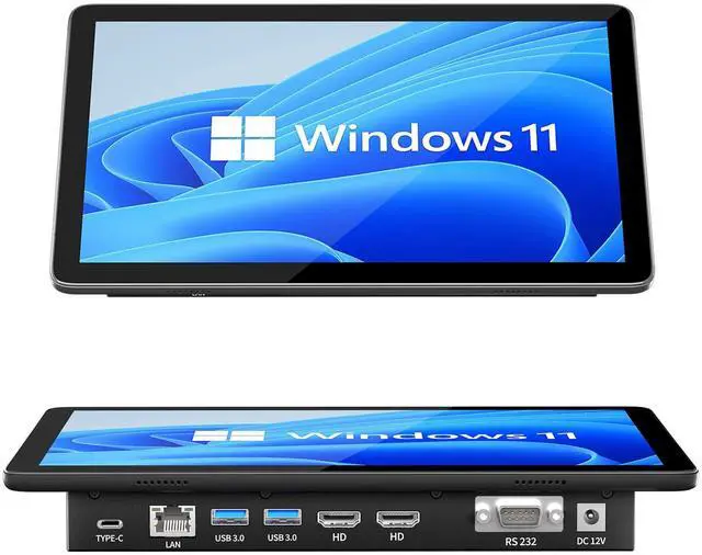 Main image of HIGOLEPC 10.1" Industrial Touch Panel PC Windows 11 Pro 10-Point Touch 8GB RAM 128GB ROM Dual HDMI 2.0 WiFi 5  BT 5.0