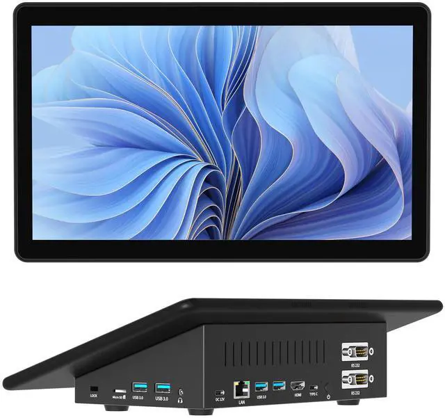 Main image of HIGOLEPC 11.6-inch Box-Type Industrial All-in-One Touch PC - 11.6 inch HD Touch Screen, Celeron N5095 Processor, 8GB RAM+128GB ROM, Compatible with Windows 11 & Linux, Rugged for Factory Automation