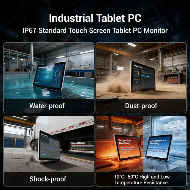 Alt view image 3 of 7 - HIGOLEPC All-in-One Industrial 13.3 Inch Touchscreen Panel PC, Celeron N5095 FHD IPS Display Win11 Pro, 8GB RAM, 128GB Storage, 4X USB 3.0, 2X RS232, Gigabit LAN, HDMI and Type-C