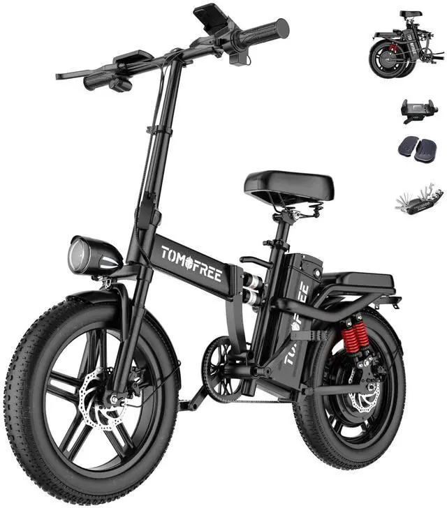 Main image of Tomofree 16" Electric Bike for Adult, 1500W Peak Motor 33MPH Ebike, 48V 20AH Battery, 40 Miles Long Range Ebike, Fat Tire E-Bike, All-Terrain Electric Bicycle with 2 Seats (Standard)