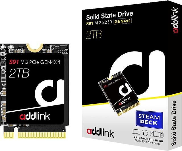 Addlink New S91 2TB 2230 NVMe High Performance PCIe Gen4x4 2230 3D NAND SSD  Compatible with Steam Deck, ASUS ROG Ally, Surface, Mini PCs - Read Speed 