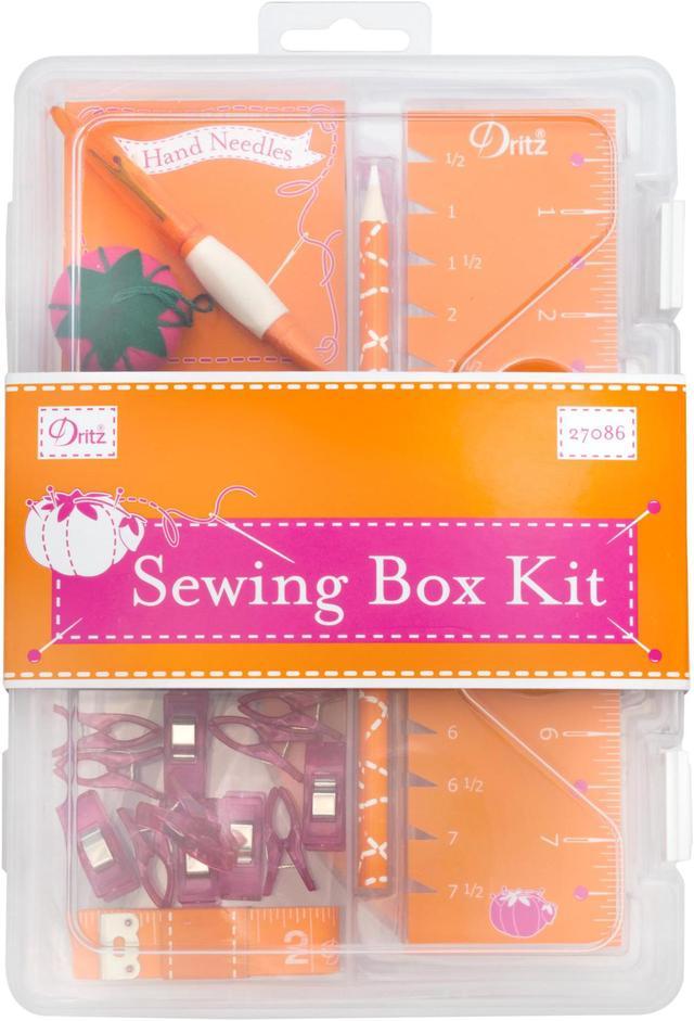 Orange Essential Sewing Box Kit 