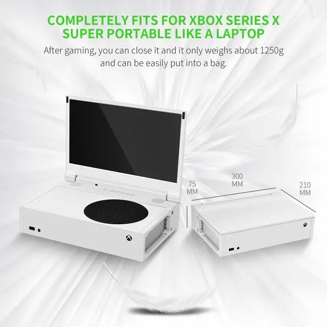Alt view image 7 of 7 - G-STORY 12.5 Portable Monitor for Xbox Series S, 1080P Portable Gaming Monitor IPS Screen for Xbox Series S(not Included) with Two HDMI, HDR, Freesync, Game Mode, Travel Monitor for Xbox Series S