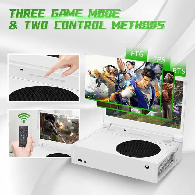 Alt view image 5 of 7 - G-STORY 14 Portable Monitor for Xbox Series S 4K Portable Gaming Monitor IPS Screen for Xbox Series S(not Included) with Two HDMI, HDR, Freesync Game Mode Travel Monitor (14inch&4K)