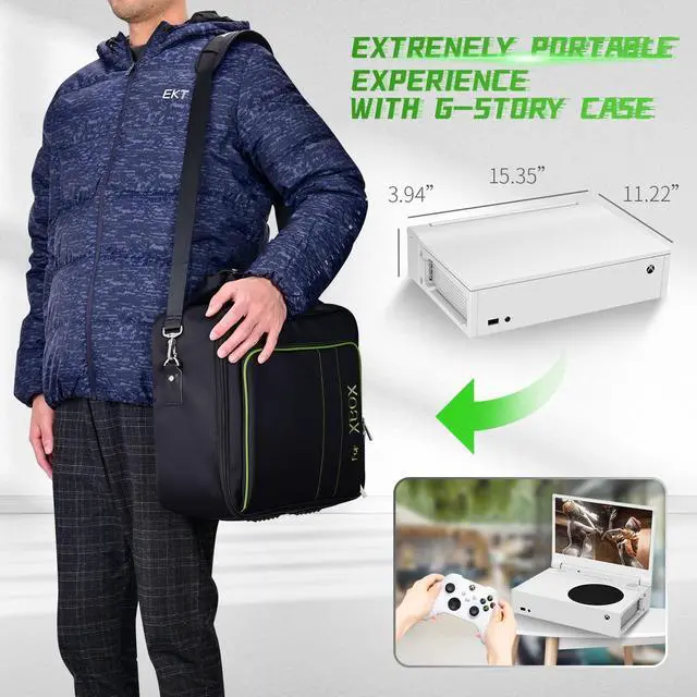 Alt view image 7 of 7 - G-STORY 14 Portable Monitor for Xbox Series S 4K Portable Gaming Monitor IPS Screen for Xbox Series S(not Included) with Two HDMI, HDR, Freesync Game Mode Travel Monitor (14inch&4K)