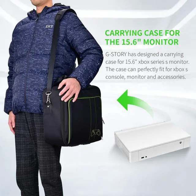 Alt view image 7 of 7 - G-STORY 15.6" HDR IPS 2K&165Hz Eye-Care Portable Gaming Monitor for Xbox Series S(not Included) with FreeSync, HDMI Cable, Built-in Multimedia Stereo Speaker,UL Certificated AC Adapter