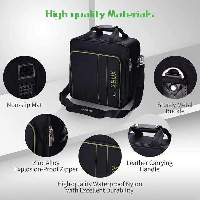 Alt view image 4 of 6 - G-STORY Carrying Case for Xbox Series X S, Xbox Series X Carrying Case Travel, Travel Bag for Xbox Console, Controllers and Gaming Accessories, Included Silicone Cover Skin Protector