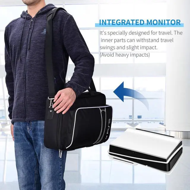 Alt view image 5 of 7 - G-STORY 14" Inch IPS 4k 60Hz Portable Monitor Gaming Display Integrated with PS5 Slim(not Included) 3840×2160 with 2 HDMI Ports,FreeSync,Built-in 2 of Multimedia Stereo Speaker