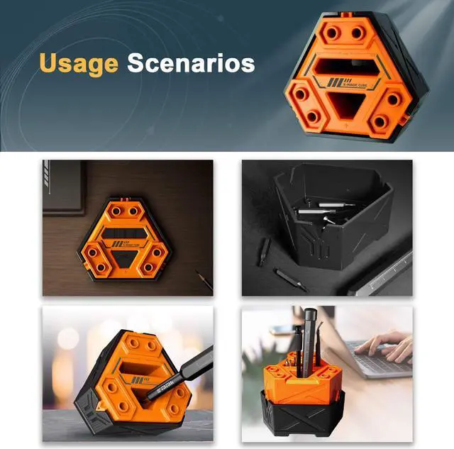 Alt view image 6 of 6 - Hanboost X Magic Cube-shaped Magnetizer Multifunctional screwdriver Bit