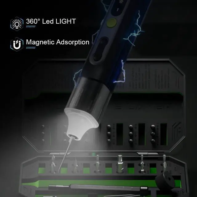 Alt view image 4 of 6 - Hanboost 35 In 1 Precision Electric Screwdriver Set for PC, Phone, Camera, Laptop, Watch, and Drone Repairs