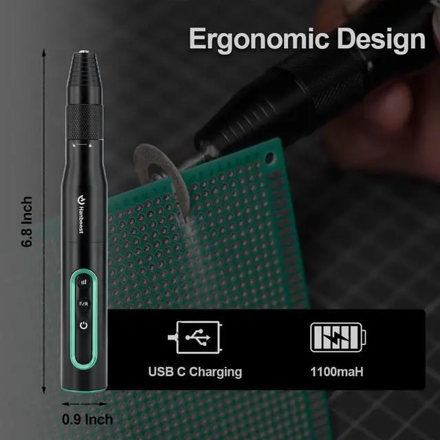 Alt view image 3 of 7 - Hanboost S2 Electric Cordless Rotary Tool Kits for DIY Maker & Craftsmen