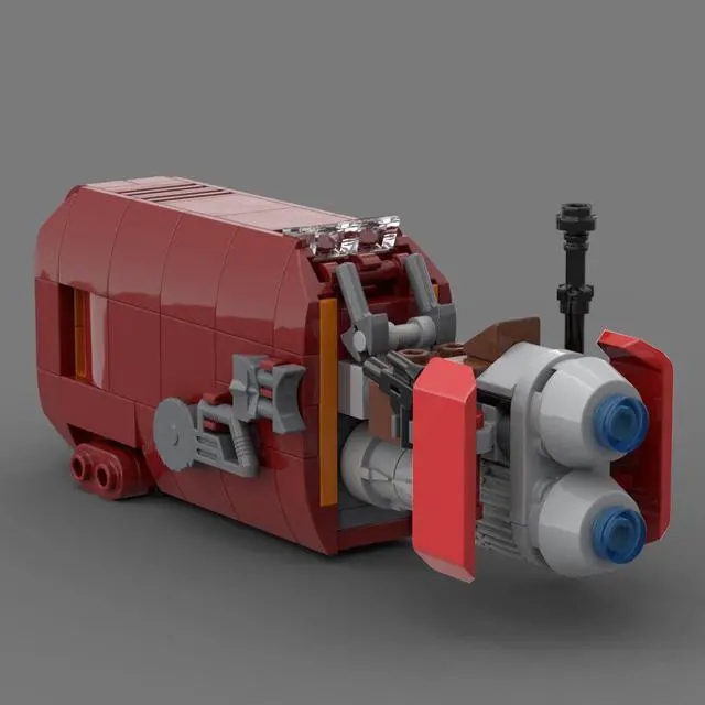 Alt view image 5 of 7 - ZITIANYOUBUILD Rey's Speeder 168 Pieces Building Toys Sets & Packs for Collection MOC