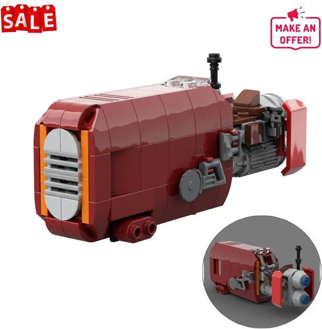 Alt view image 2 of 7 - ZITIANYOUBUILD Rey's Speeder 168 Pieces Building Toys Sets & Packs for Collection MOC
